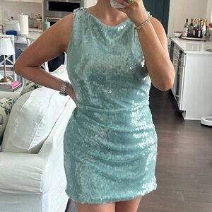 STAUD Eton Dress in Mist